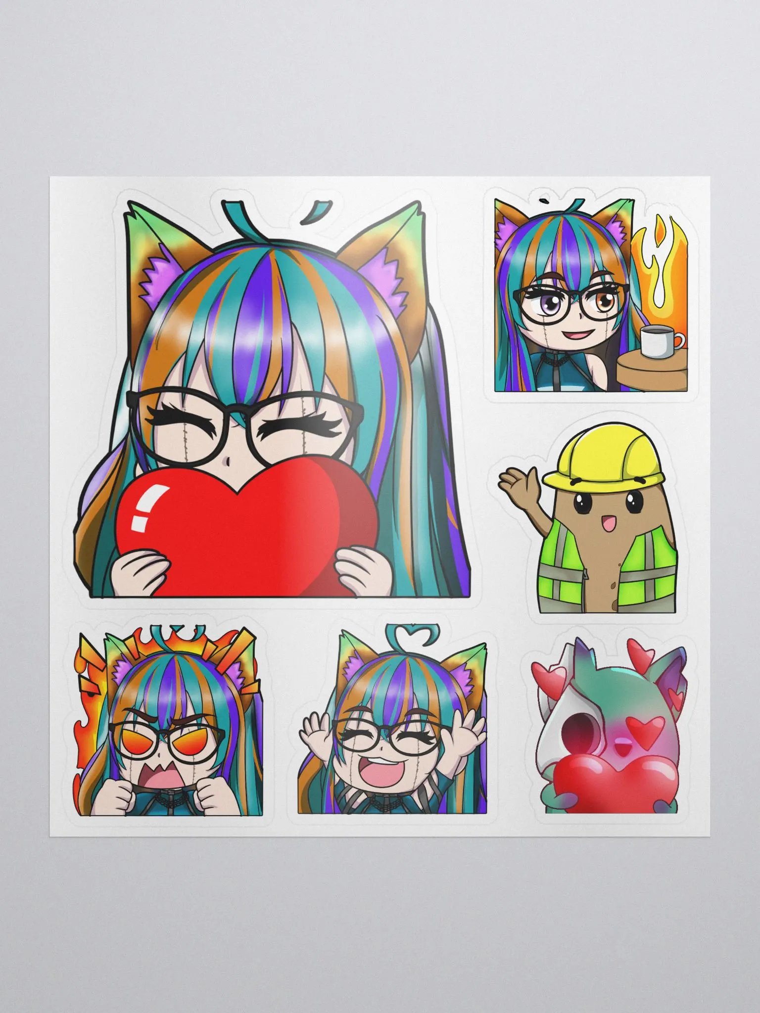 ZK Emote Sticker Sheet product image (1)