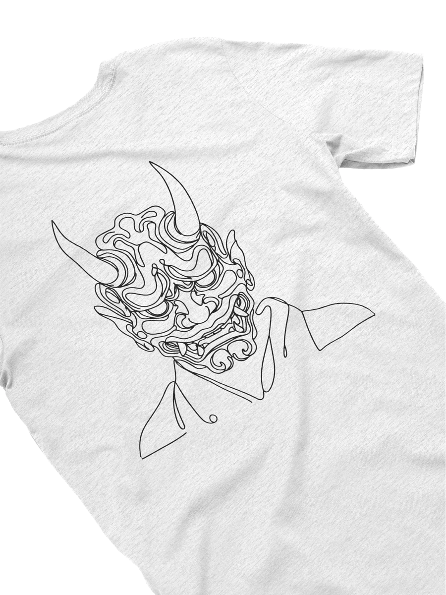 Japanese Oni Mask Line Art Design T-shirt product image (38)