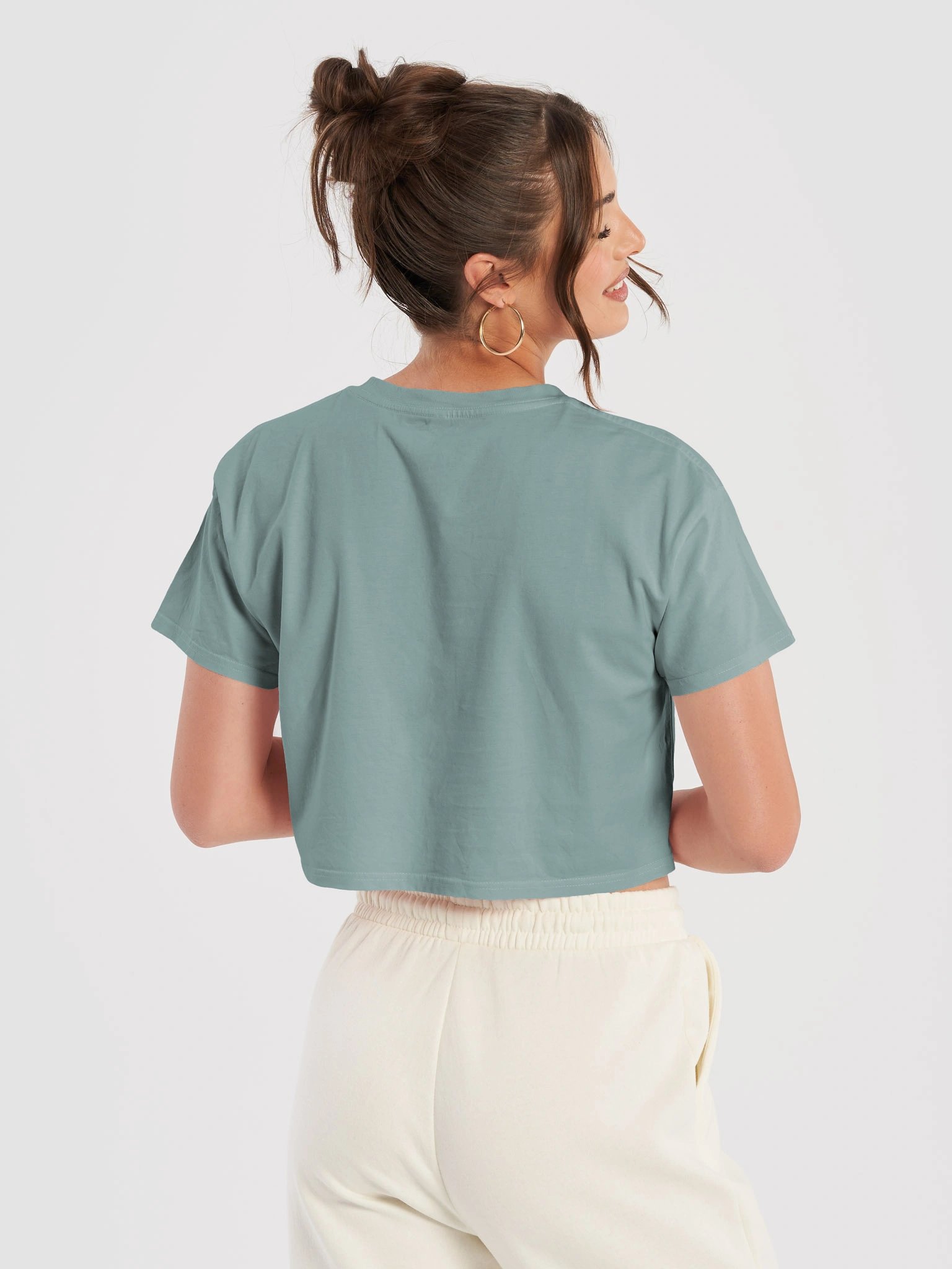 Furry Trash Crop Top – Bubble Logo (White Print) product image (7)