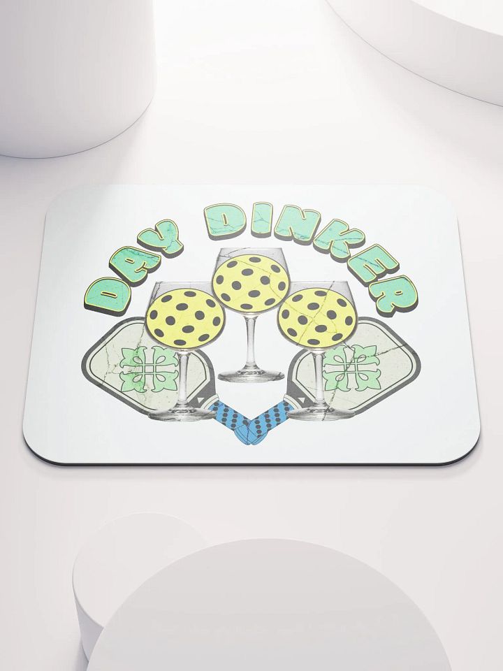 Day Dinker Pickleball Wine Mouse Pad product image (1)