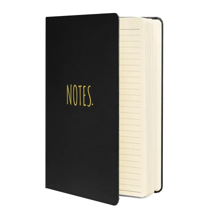 'Notes.' Hardcover Bound Notebook product image (2)