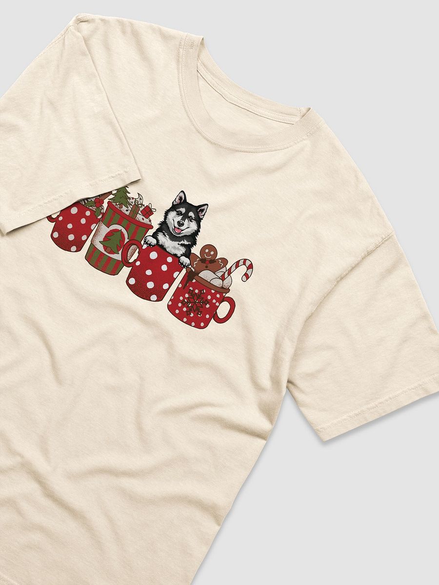 Cute Pomsky in a Christmas Cup T-Shirt | Funny Christmas Pup in a Cup product image (16)