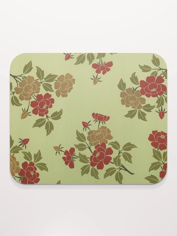 Japanese Leaves & Flowers. Mouse Pad product image (2)