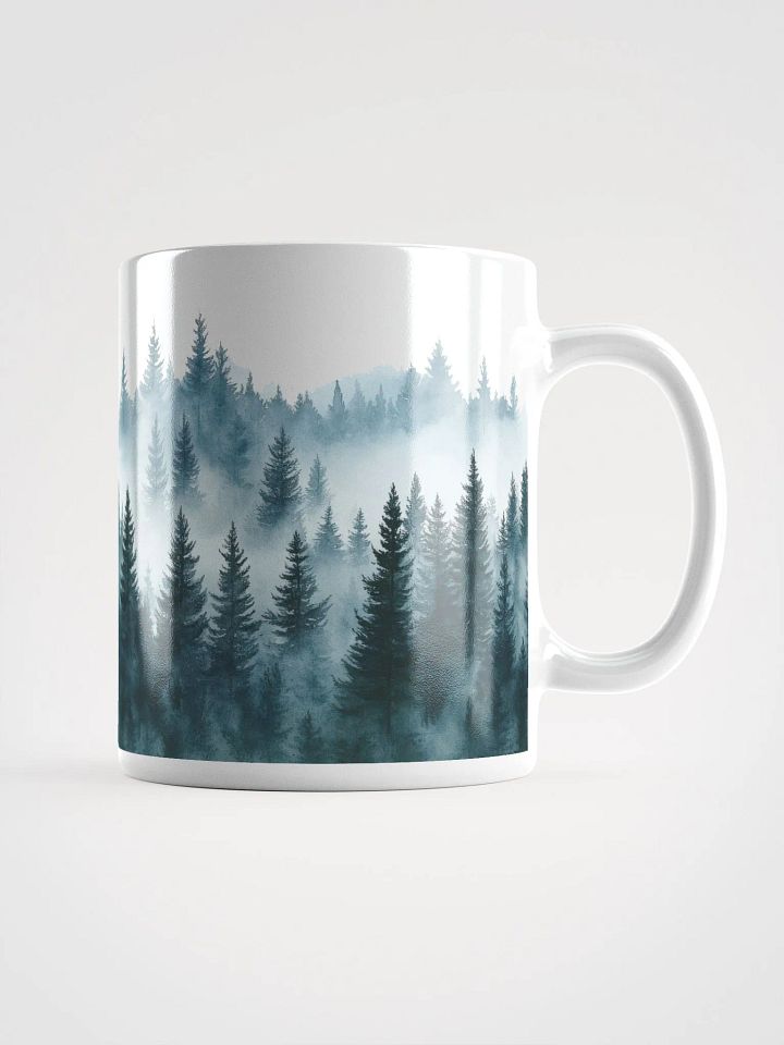 Misty Forest White Glossy Mug product image (1)