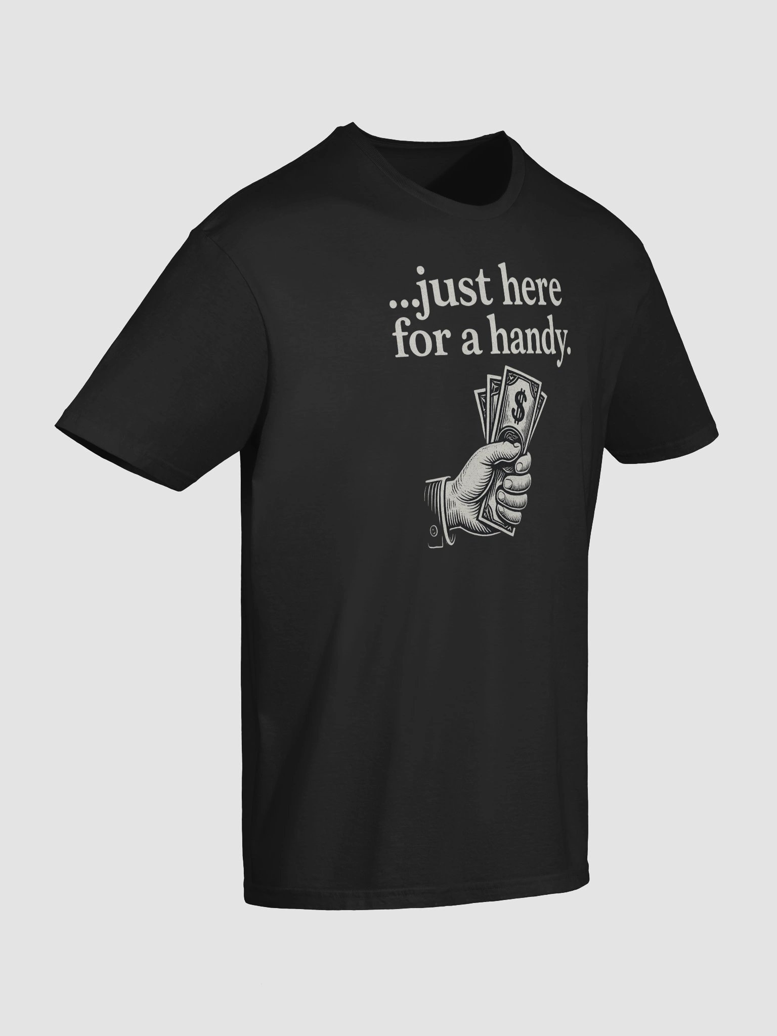 Just Here for a Handy Premium Mens T-Shirt product image (59)