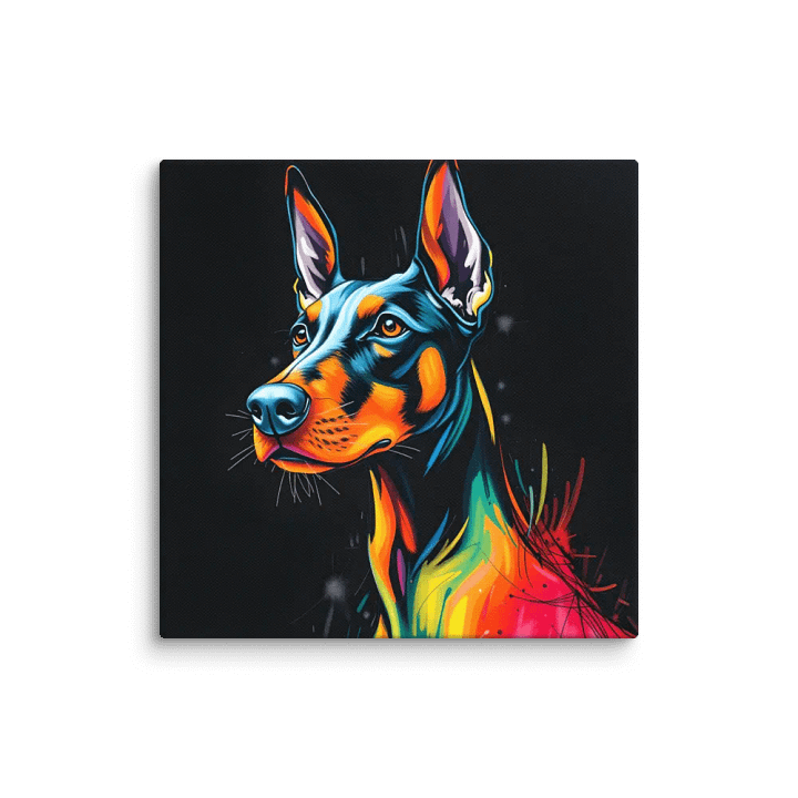 Vibrant Doberman Canvas Art product image (12)