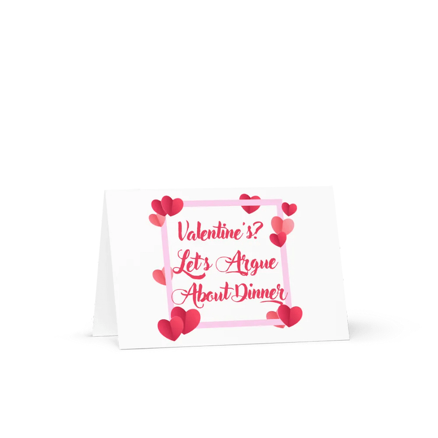 Valentine's? Let's Argue About Dinner Card product image (1)