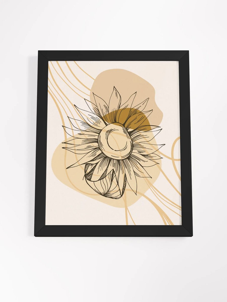 Sunflower Sketch Framed Art Print product image (65)