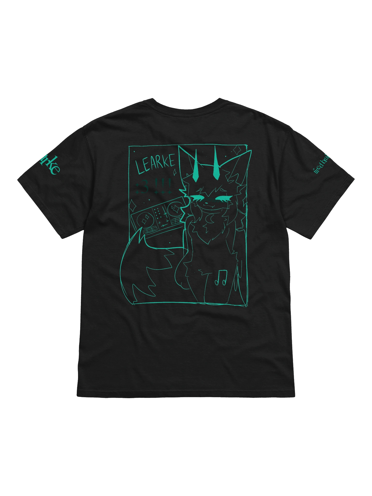 "tired brain analysis" T-Shirt (Collaboration with kittydog) product image (14)