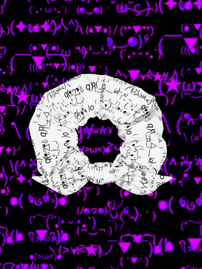 kaomoji scrunchie product image (1)