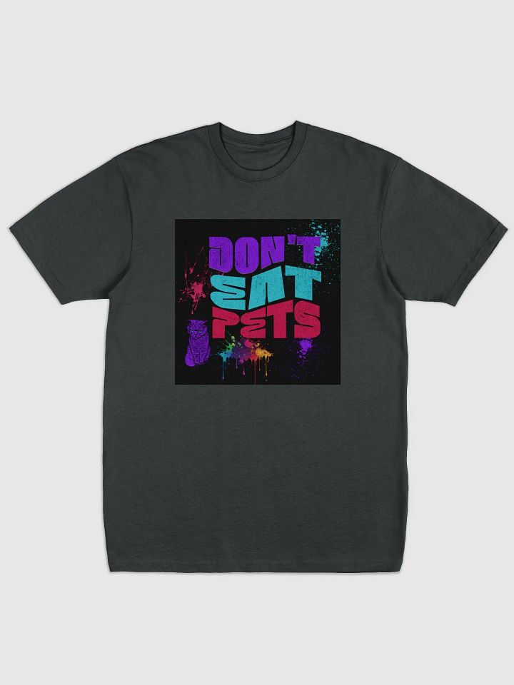 don't eat pets, Colorful Cat Typography Tee product image (1)