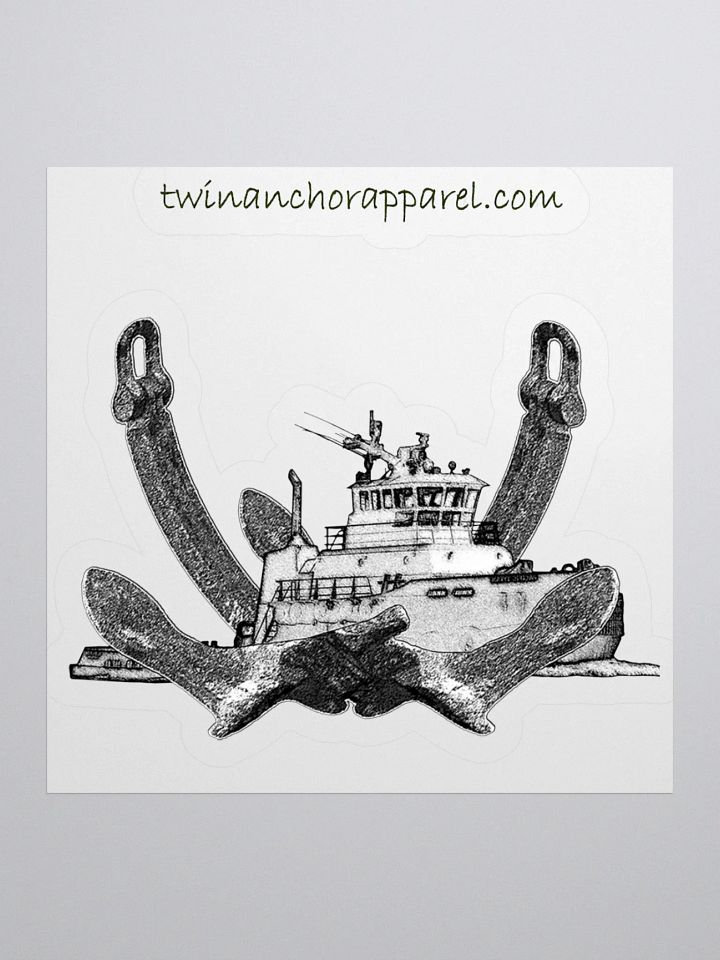 Twin Anchor Titan tug Kiss Cut Stickers product image (2)