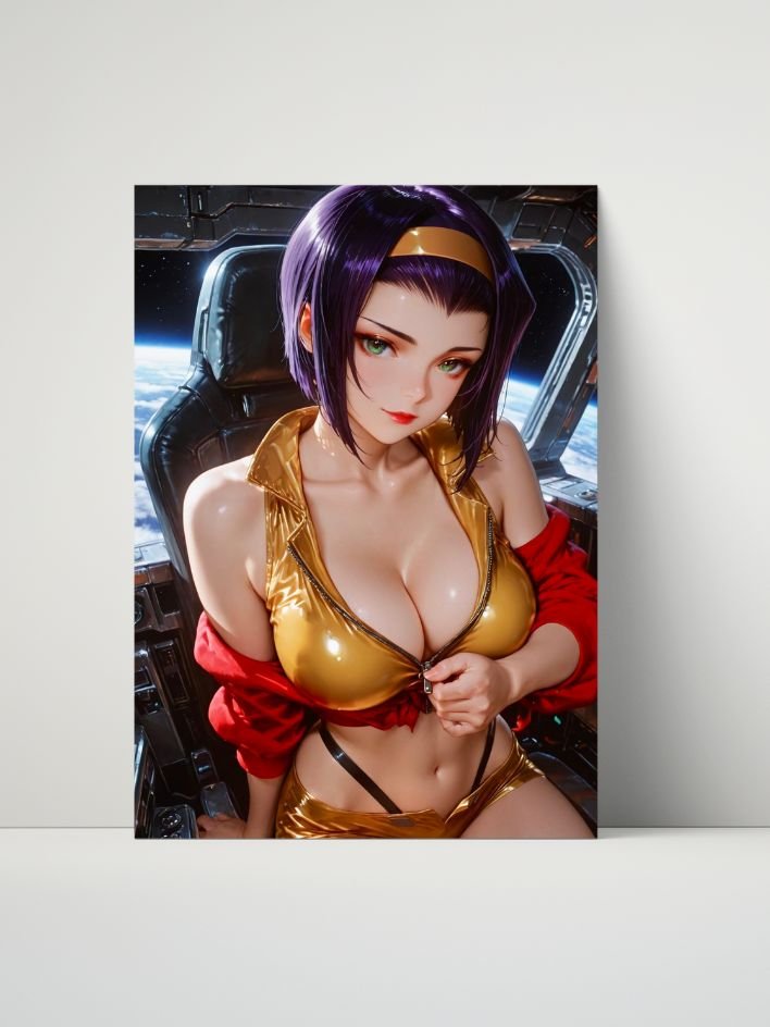 Cowboy Bebop – Faye Valentine Celestial Siren – 8x10 Metal Print product image (1)