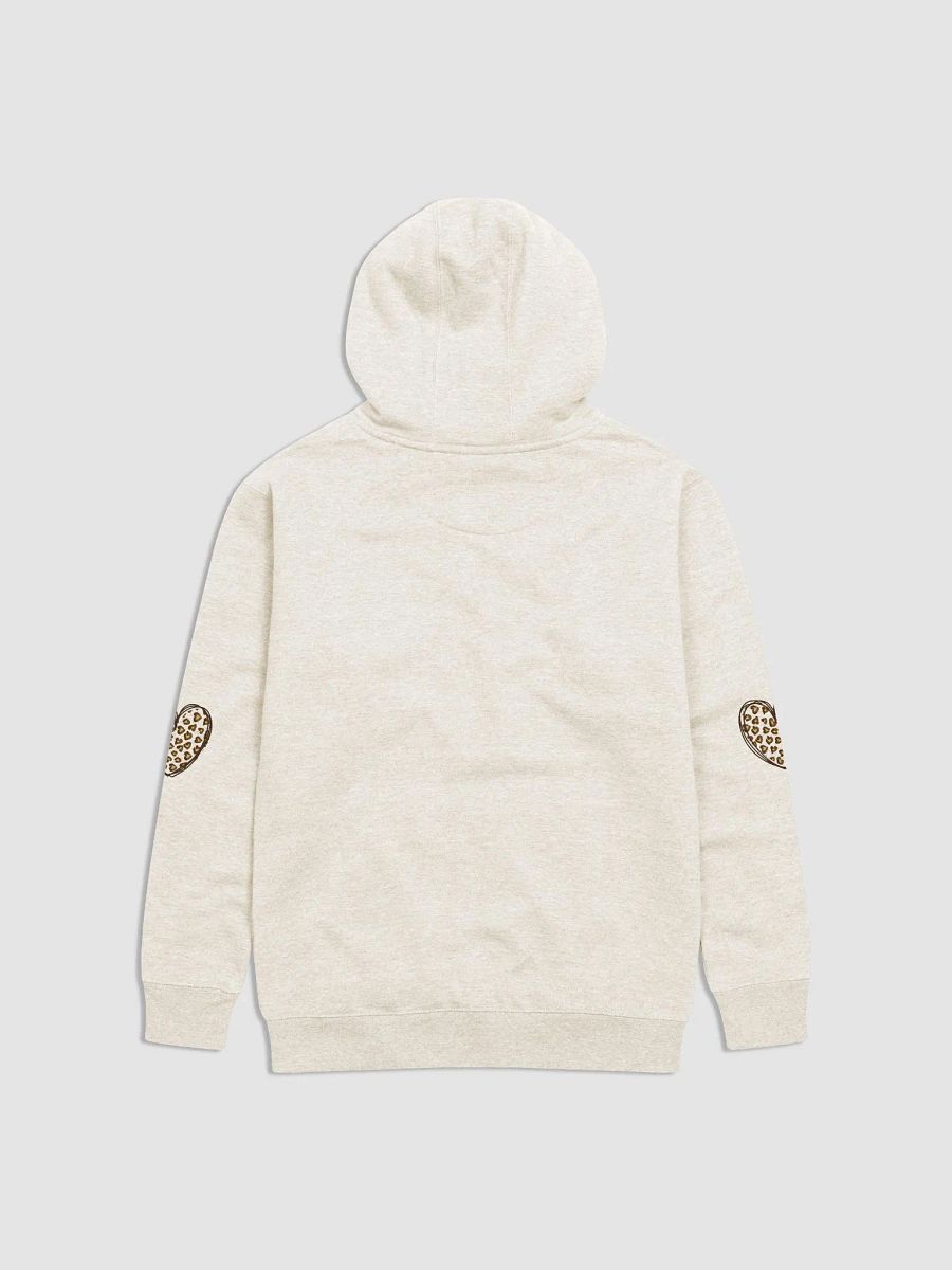 Cheetah Love Heart Cotton Heritage Unisex Premium Hoodie product image (2)