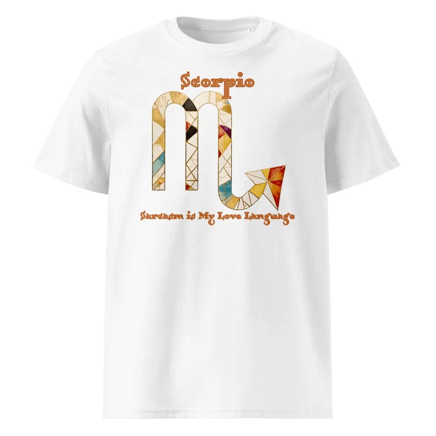 Scorpio & Sarcasm WhiteTee product image (1)