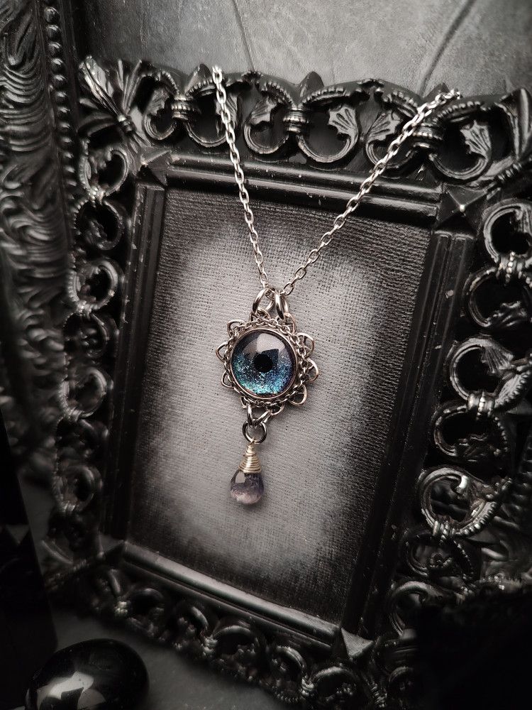 Eye Painted Amulet - SeaMist product image (2)