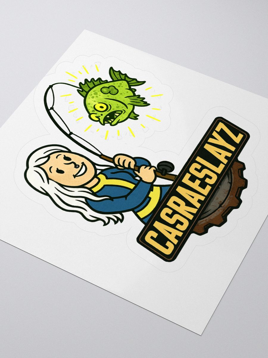 CasRae Fallout Fishing Sticker product image (3)
