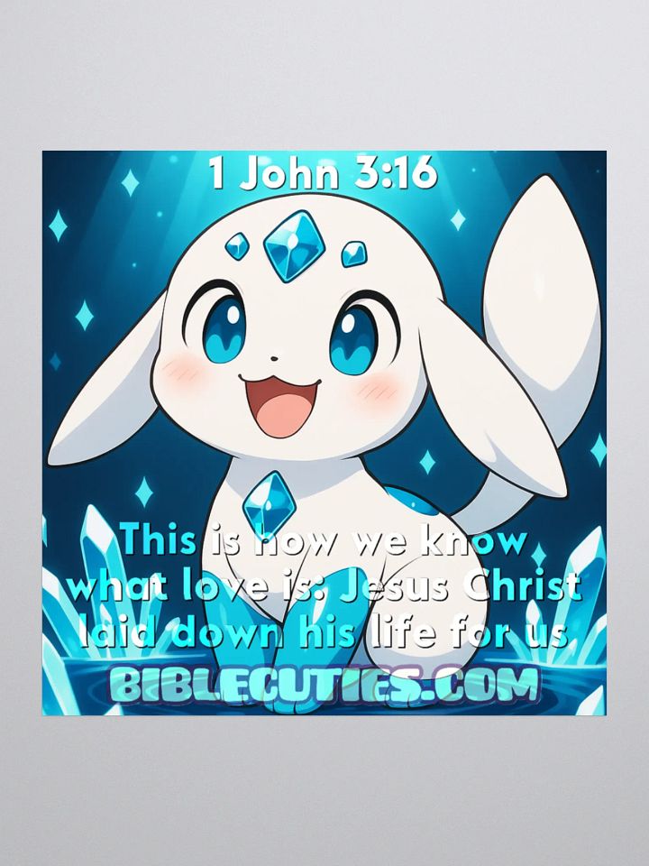 Bible Cuties Florence - This is how we know what love is: Jesus Christ laid down his life for us Sticker product image (2)