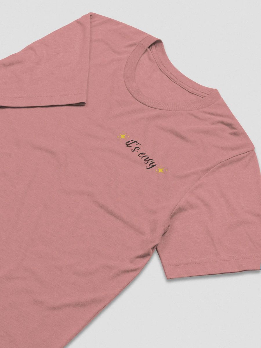 It's Easy T-Shirt (pink, blue, & white) product image (1)