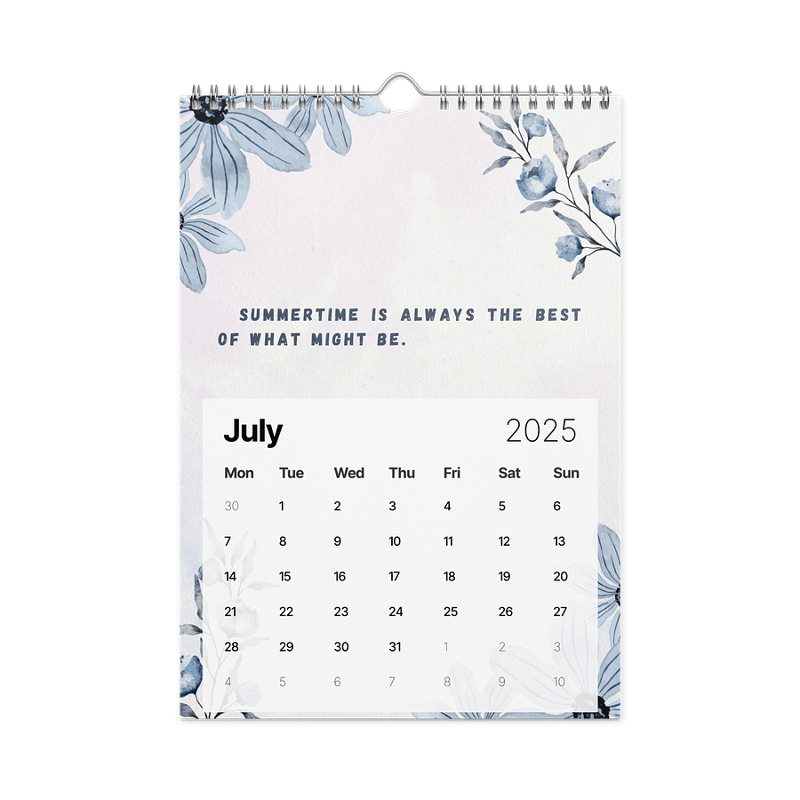 FLORAL INSPIRATIONAL QUOTES WALL CALENDAR 2026 product image (7)