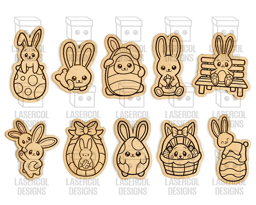 Easter Cutouts/Paint Kit Bundle (Set 1-2-3-4) - Laser Cut Files product image (2)