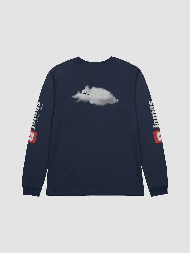 💤 First Class Pyjama Long Sleeve Top (Navy) - Two-Tone Blue Tailfin product image (2)