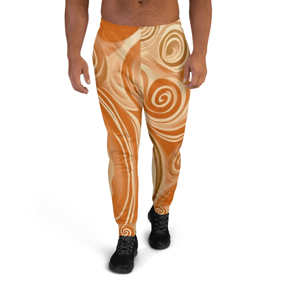 Funky Latte Liquid Tie-Dye Men's Joggers product image (3)