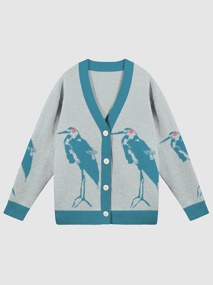 Majestic Crane Knit Cardigan Without Pocket product image (4)