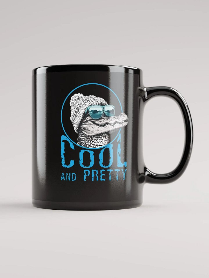 Alligator Cool And Pretty | Black Mug product image (1)