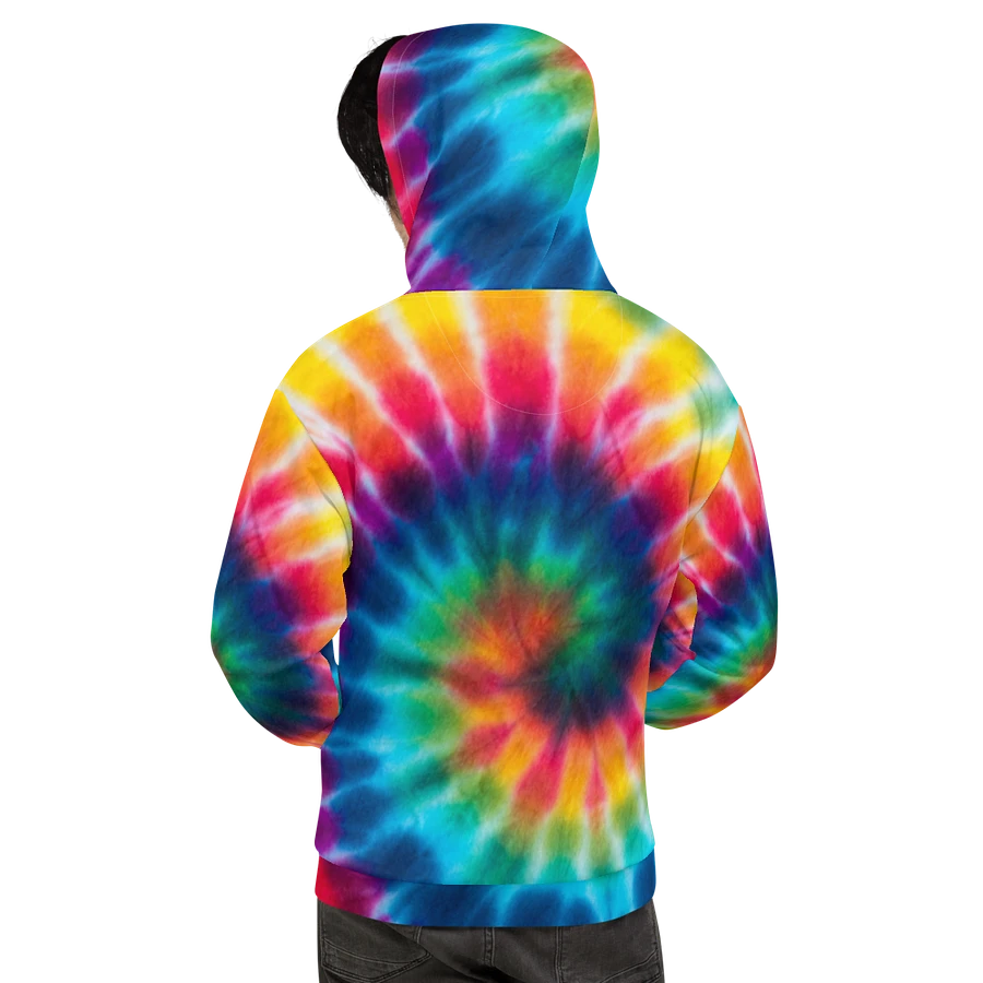 God Is Rad Tie Dye Leopard Sunflower Hoodie product image (5)