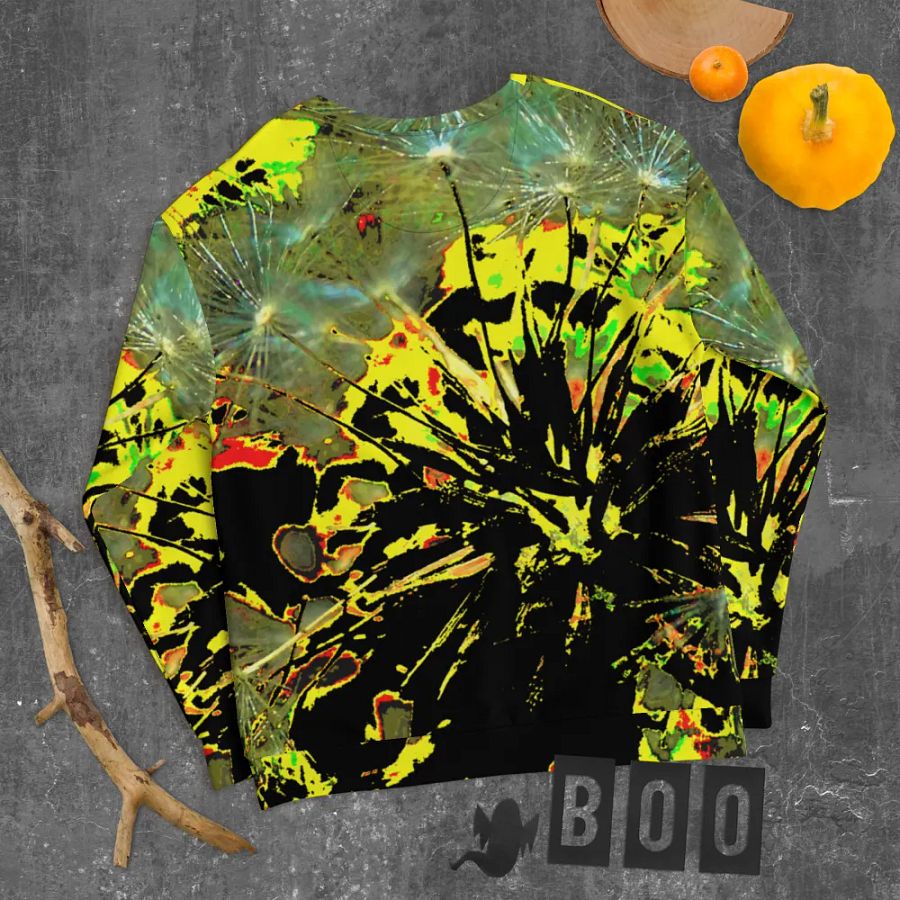 Bright Abstract Dandelion Clock Unisex Sweatshirt product image (11)