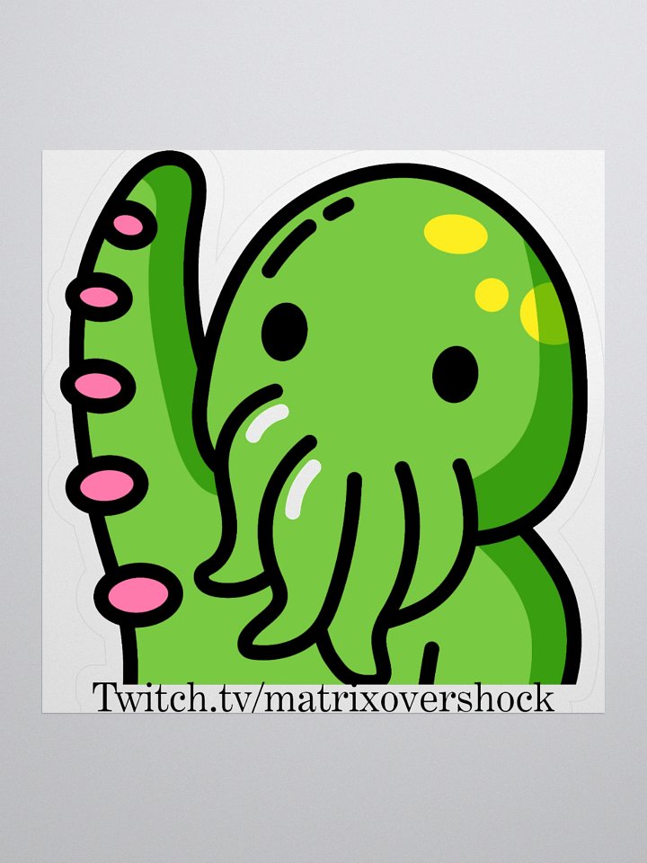 4x4 Cthulhu Hello Emote Sticker product image (1)