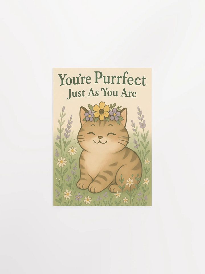 Purrfect Cute Cat Motivational Poster product image (3)