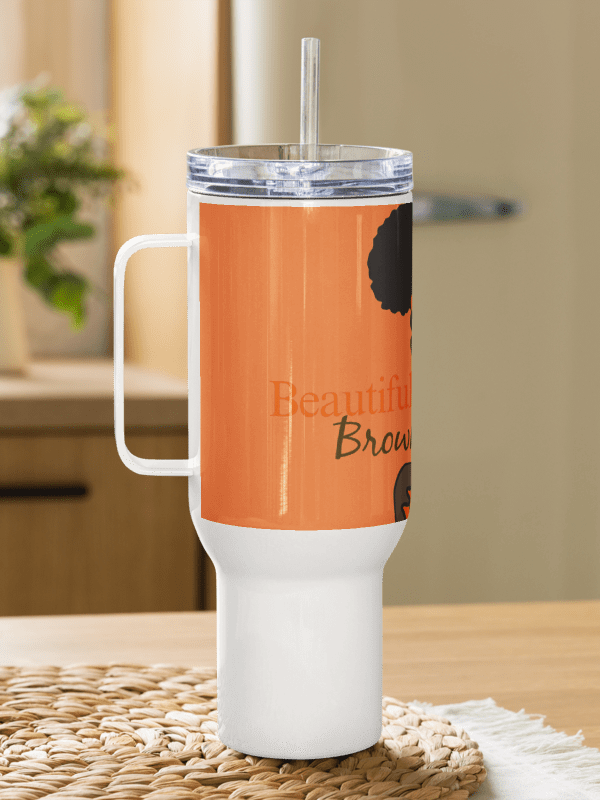 Beautiful Brown Girl Chocolate Travel Mug product image (4)