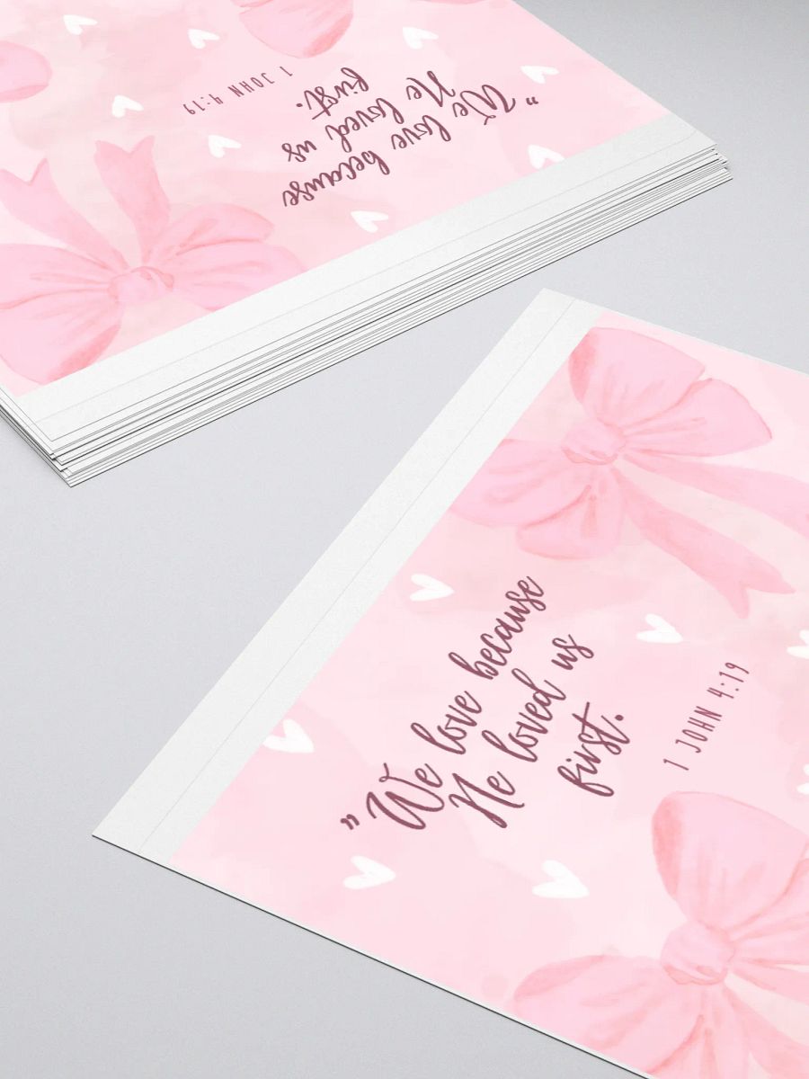 1 John 4:19 Kiss Cut Stickers product image (4)