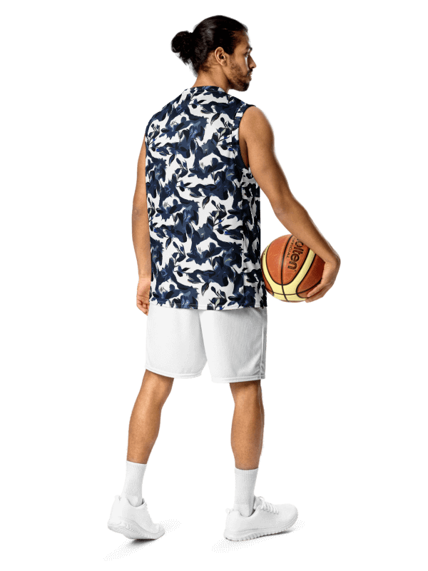 Wild Waves | Recycled Unisex Basketball Jersey product image (2)