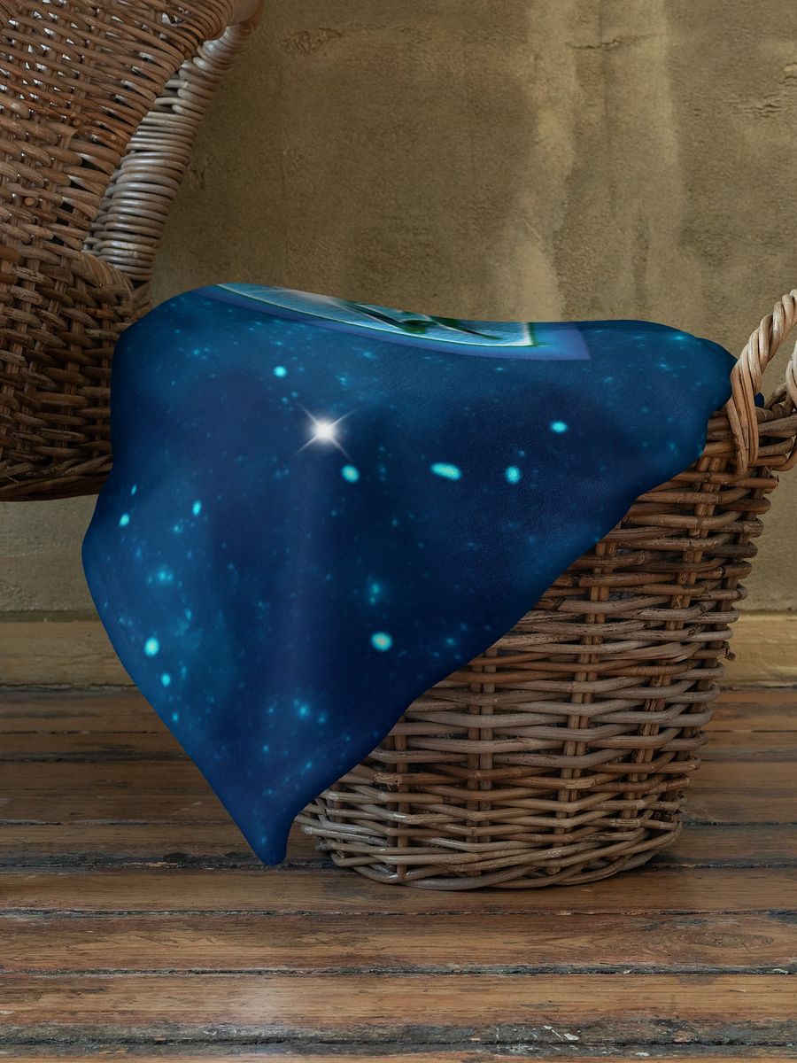 Healing Code 528 Hz Miracles Light-Tech Fleece Blanket product image (8)