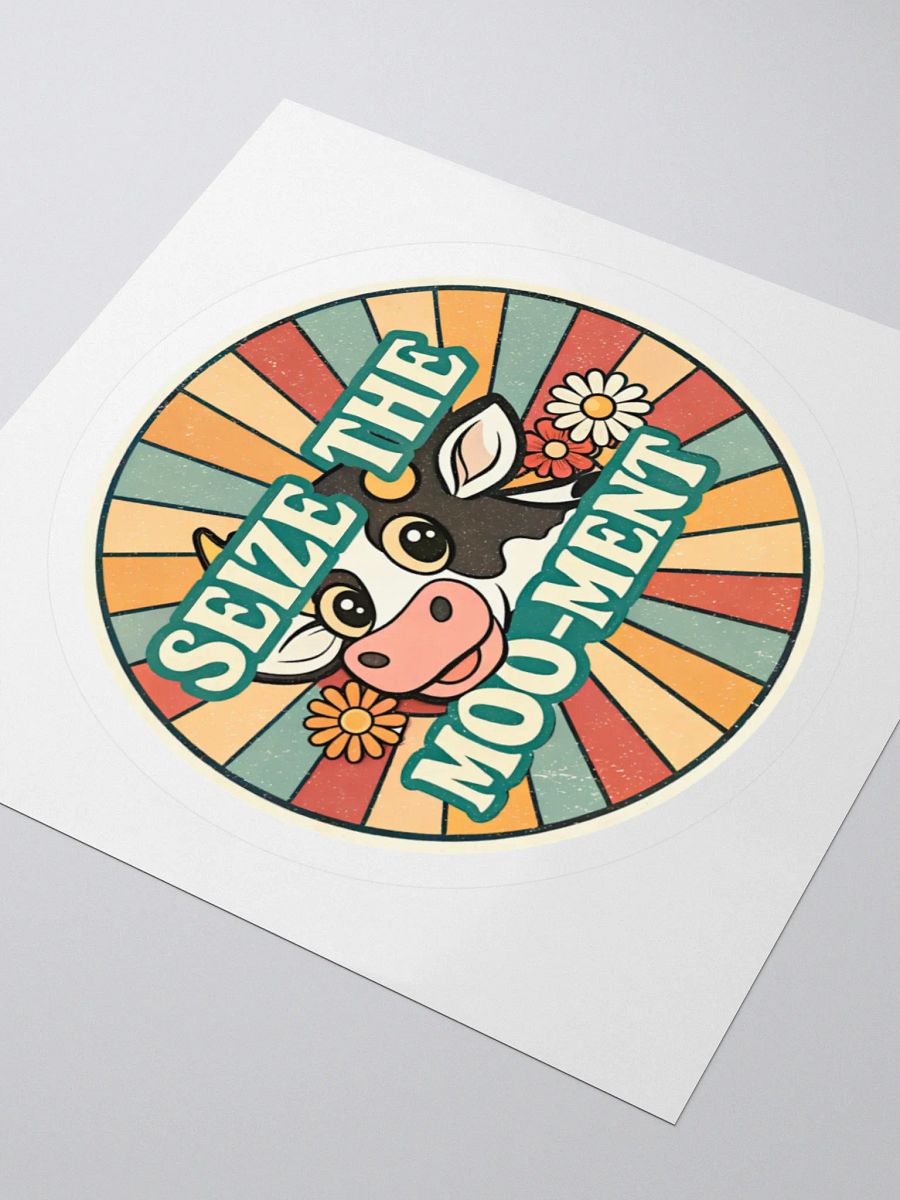 Seize the Moo-ment Cow Kiss Cut Stickers product image (7)