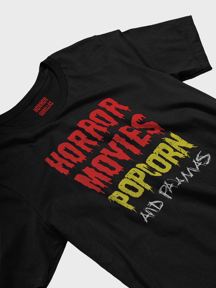 Horror Movies Popcorn And Pajamas T-Shirt product image (13)