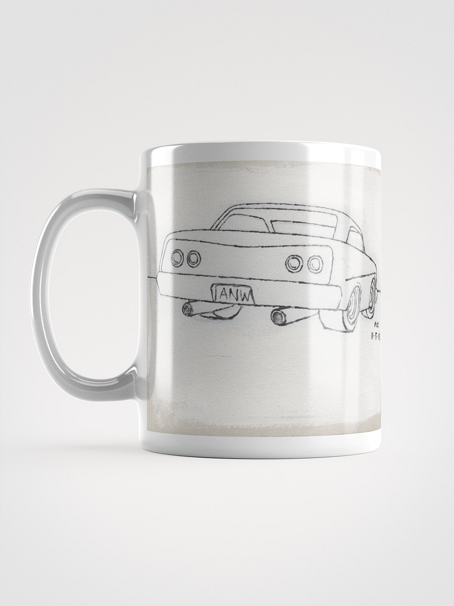 White Cars 1 & 2 on White Glossy Mug product image (6)