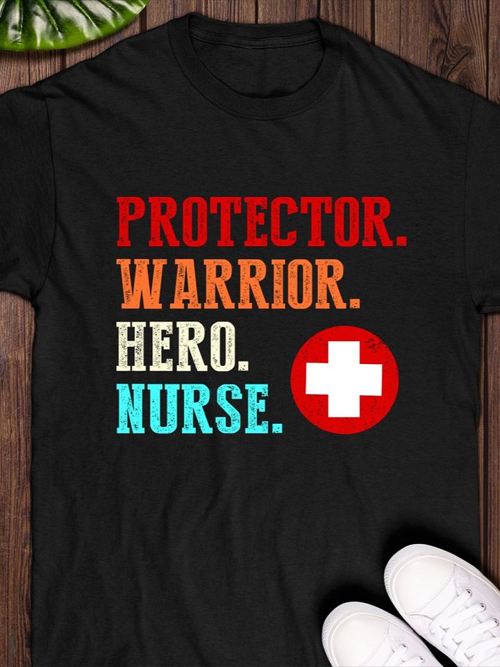 Protector Warrior Hero Nurse Shirt product image (1)
