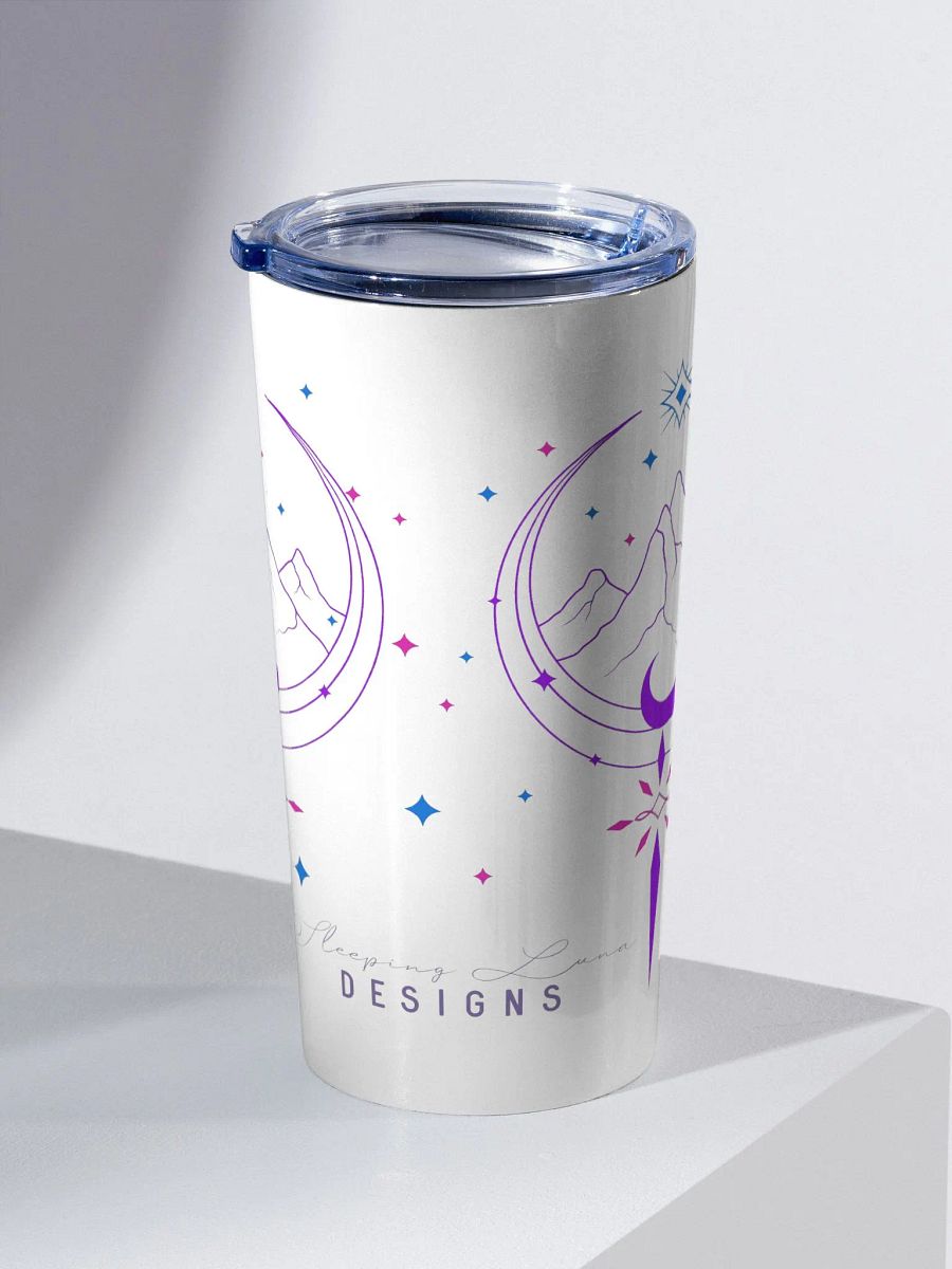 Pastel Mountain and Moon Travel Mug product image (3)