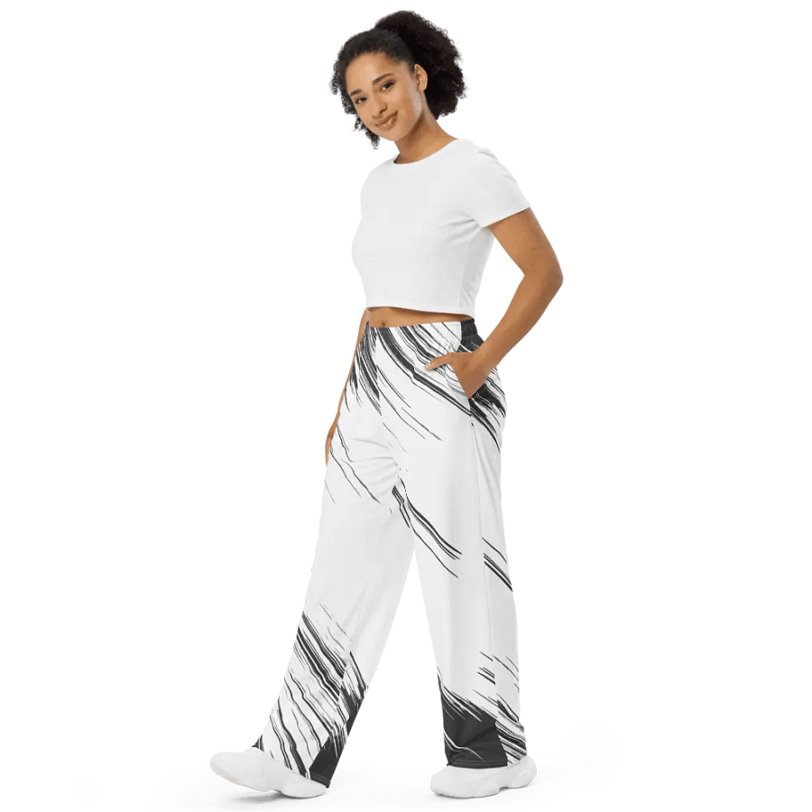 Pants black and white product image (7)