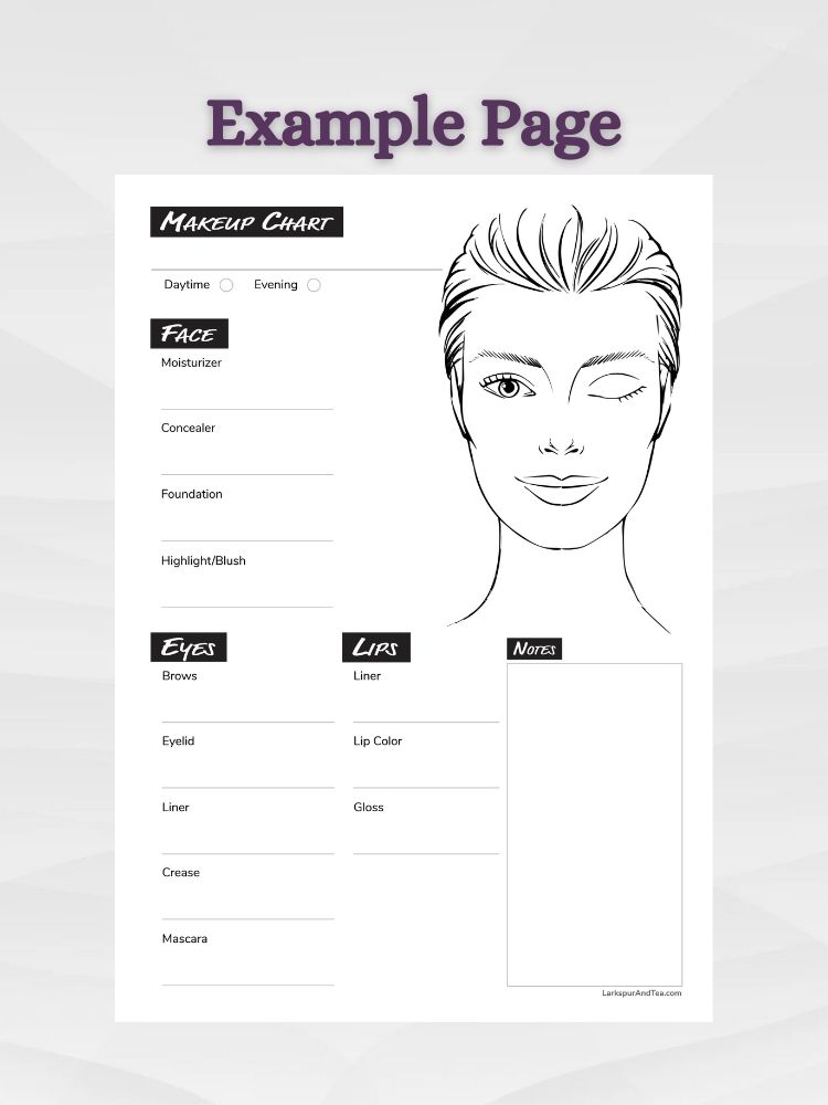 Cosplay Costume and Makeup Planner - Male, Female, and Child Body Templates product image (2)