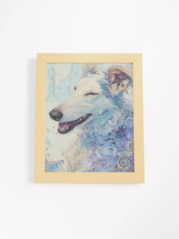 Vibrant Dog Art - Framed Matte Poster product image (1)