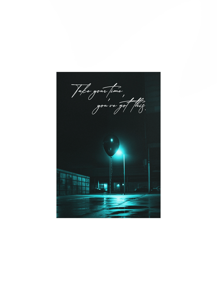"Take your time" Handwritten Matte Poster product image (4)
