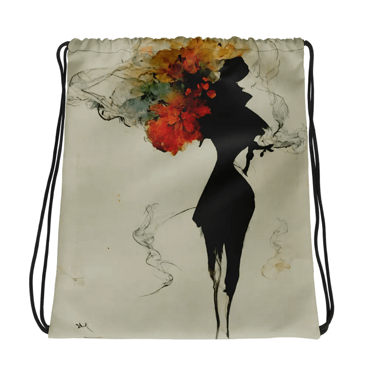 Blossom Burst Drawstring Backpack product image (1)