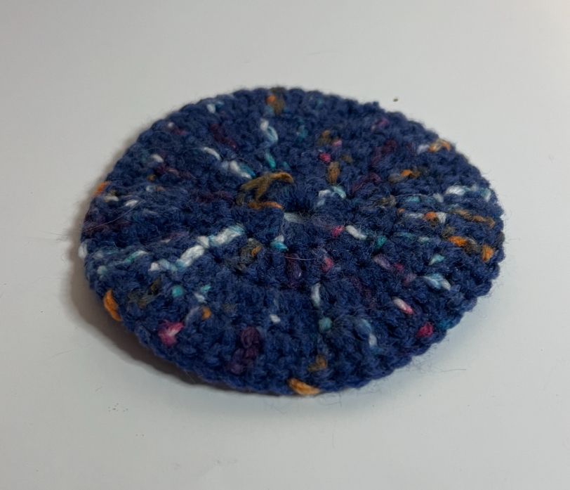 Blue crochet coasters 4 pack product image (2)