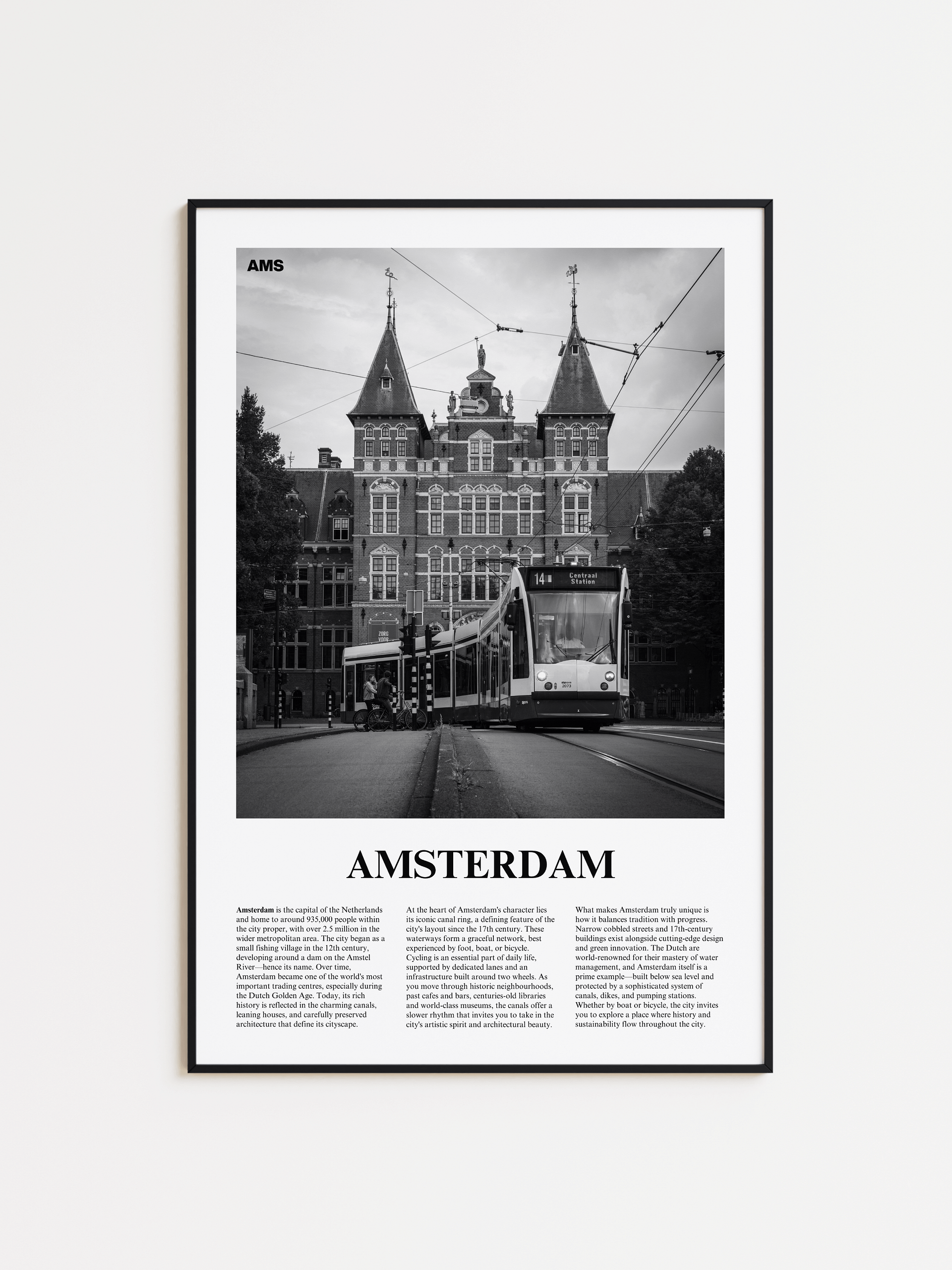 Amsterdam 05 Newspaper Poster | Framed product image (1)