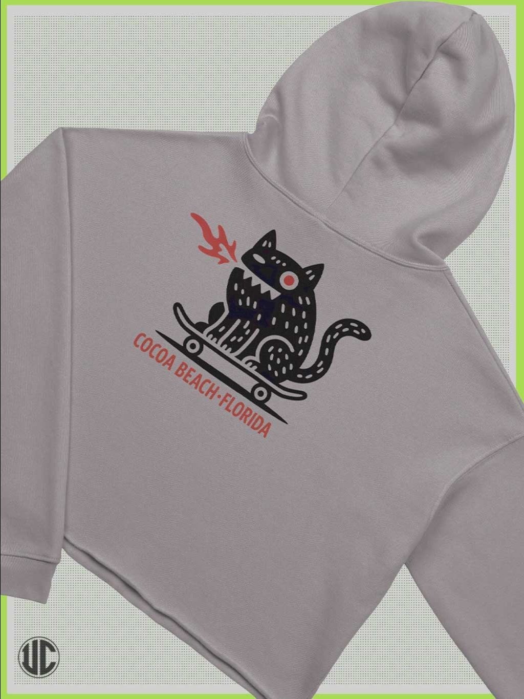 Crop Hoodie | Cocoa Beach FL | Skater Girl Crop Top product image (15)